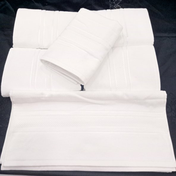 FİESTA ORİENT BORDÜR BEYAZ HAVLU SETİ 6 ADET 50 X 90 CM EBATİNDADİR - 2
