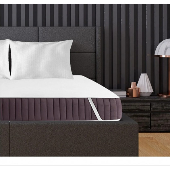 Tek  kişilik  yatak  alezi 100  x 200 cm   Dört  Kenar  Lastikli  Yüzde  Yüz  Sıvı  Geçirmez  Yatak  ALEZİ - 2