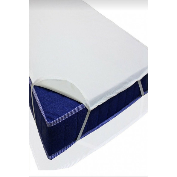 Tek  kişilik  yatak  alezi 100  x 200 cm   Dört  Kenar  Lastikli  Yüzde  Yüz  Sıvı  Geçirmez  Yatak  ALEZİ - 3