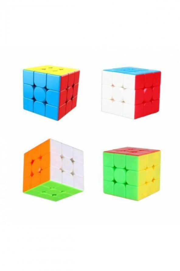 3x3 Eğitici Pazıl Zeka Sabır Küpü Rubik Küp Rübix Kübirik Neon Renkler Yapboz Puzzle