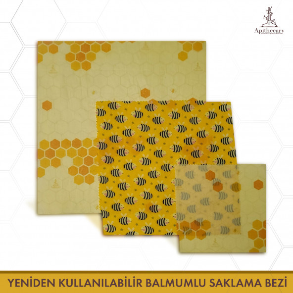Apithecary Balmumlu Gıda Saklama Kumaşı Büyük Boy (Large) - 2