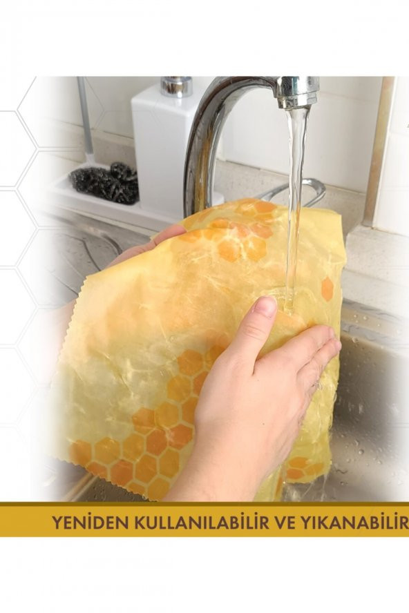 Apithecary Balmumlu Gıda Saklama Kumaşı Orta Boy (Medium) 3 Adet - 3