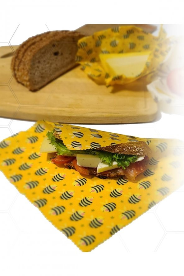 Apithecary Balmumlu Gıda Saklama Kumaşı Orta Boy (Medium) 3 Adet - 6