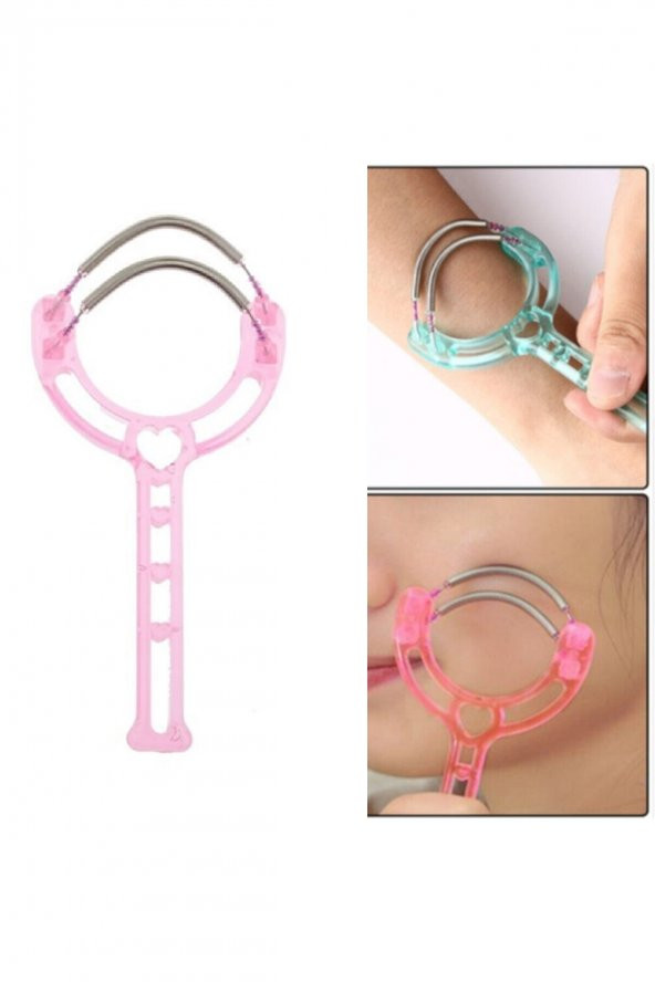 Çift Yaylı Tüy Alıcı Yaylı Epilatör Face Roller- Yüz Yanak Kaş Bıyık Alma Aparatı - 2