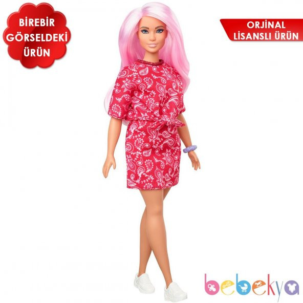 Orjinal Barbie Özel Fashionistas Bebekleri Barbie Stil Bebek 151 Pembe Saçlı Barbie