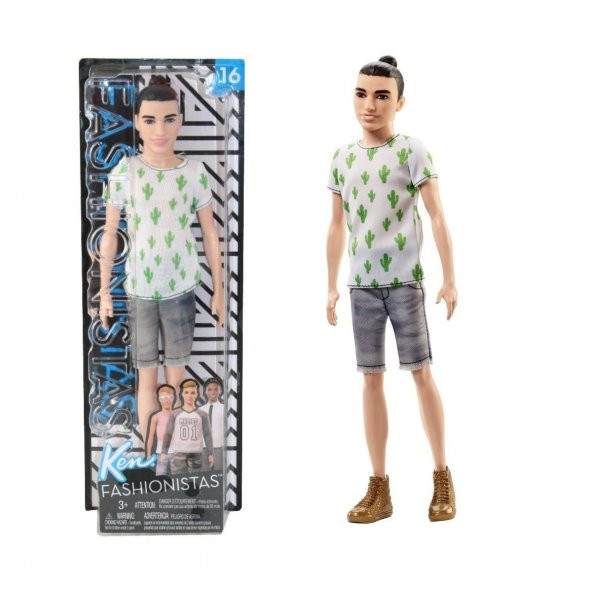 Yakışıklı Ken Erkek Barbie Fashionistas Orjinal Erkek Barbie FJF74 - 6