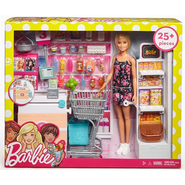 Barbie'nin Alışveriş Keyfi Barbie Süpermarkette Oyun Seti - 8