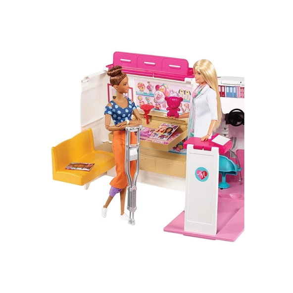 Barbie'nin Portatif Hastanesi Doktor Barbie'nin Ambulans Hastanesi Frm19 - 6