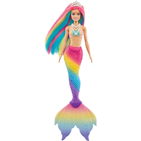 Orjinal Barbie Color Reveal Renk Değiştiren Sihirli Denizkızı Barbie Dreamtopia Bebek GTF89 - 4