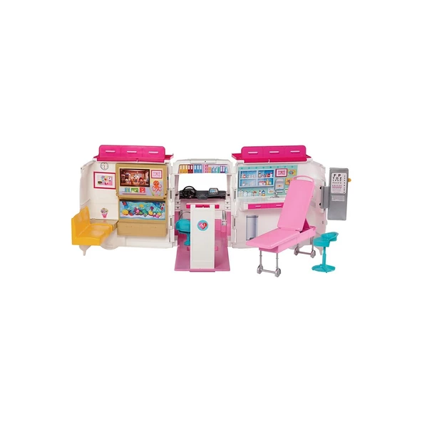 Barbie'nin Portatif Hastanesi Doktor Barbie'nin Ambulans Hastanesi Frm19 - 4