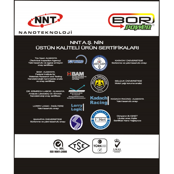 Bor Power PREMIUM EDITION Motor Yağ Katkısı - NNT BOR POWER - 3