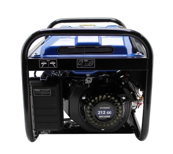 Hyundai HHY3300E Benzinli Jeneratör – 2.8 kW, 7 HP, 213 cc, Monofaze, Marşlı ve İpli Çalıştırma, AVR’li, 12 Litre Depo - 5