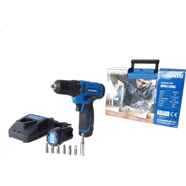 Hyundai HPA1200 12V Li ion Akülü Vidalama ( Çift Akülü ) - 2