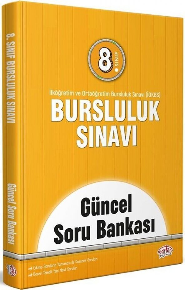 8. Sınıf Bursluluk Sınavı Güncel Soru Bankası Editör Yayınevi