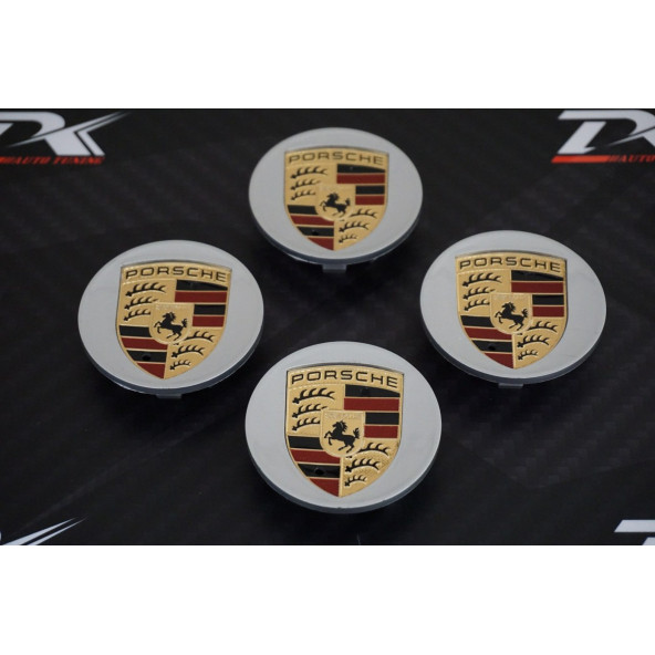 Porsche Orjinal Jant Göbeği Kapak Seti 65mm - 3