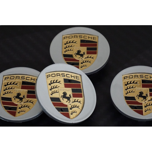 Porsche Orjinal Jant Göbeği Kapak Seti 65mm - 5