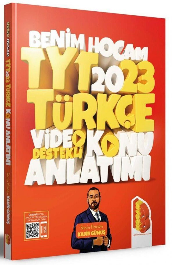 2023 TYT Türkçe Video Destekli Konu Anlatımı Benim Hocam Yayınları