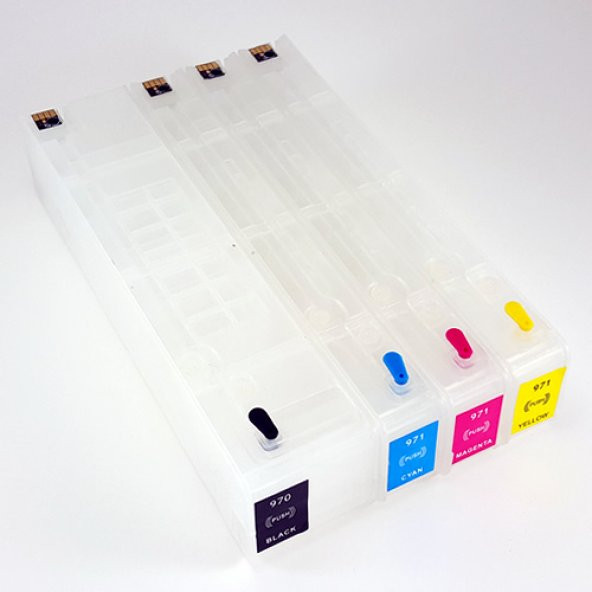 HP 970-971 Uyumlu Kolay Dolan Kartuş - 4 Renk