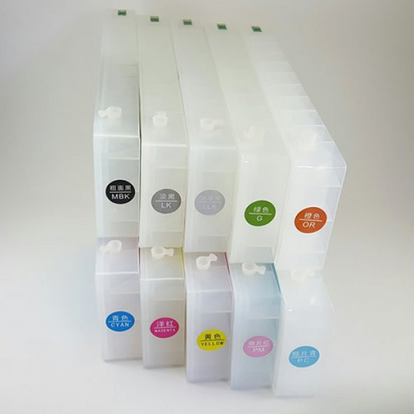 Epson WT7900 Uyumlu Kolay Dolan Kartuş - 10 Renk ürün görseli 1