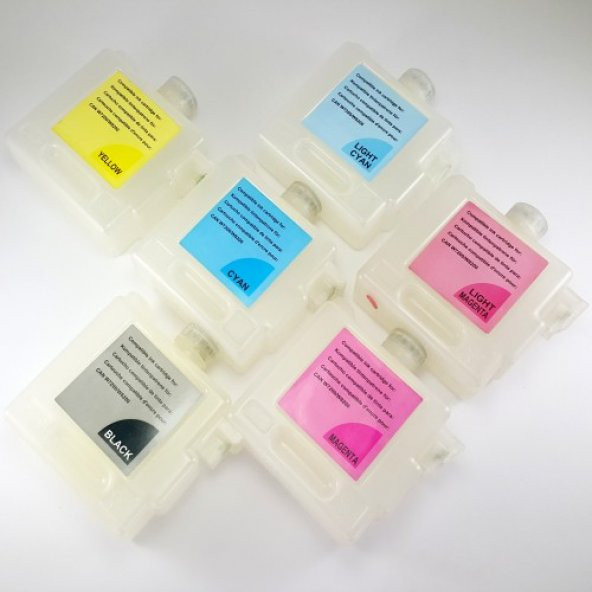 Canon W7200/8200/8400 Uyumlu Kolay Dolan Kartuş - (6 Renk: BCI-1411, BCI-1421) ürün görseli 1