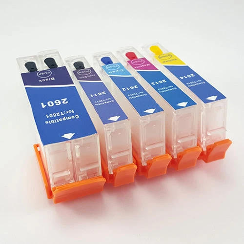 Epson T26 (T2601 & T2611-T2614) Uyumlu Kolay Dolan Kartuş - 5 Renk ürün görseli 1