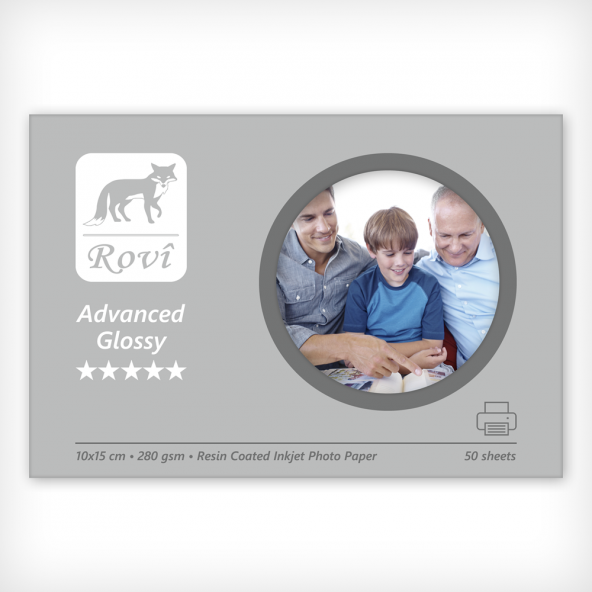 Rovi Advanced Parlak Fotoğraf Kağıdı 280gsm 50yp 10x15