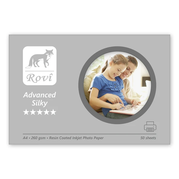 Rovi Advanced İpek Fotoğraf Kağıdı 260gsm 50yp A4