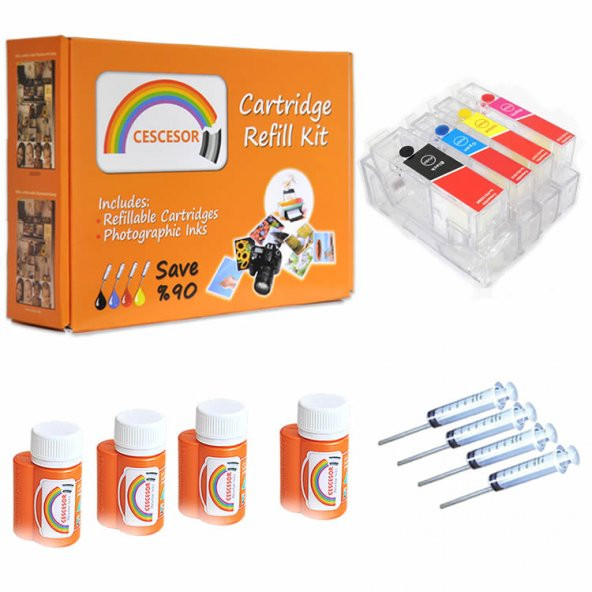 Canon PGI-5 CLI-8 Uyumlu Kartuş Dolum Seti - 4 Renk ürün görseli 1