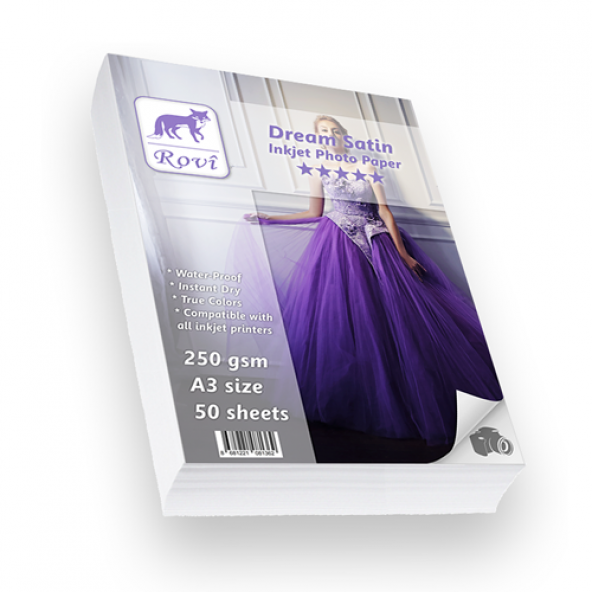 Rovi Dream Satin Fotoğraf Kağıdı 240gsm 50yp A3