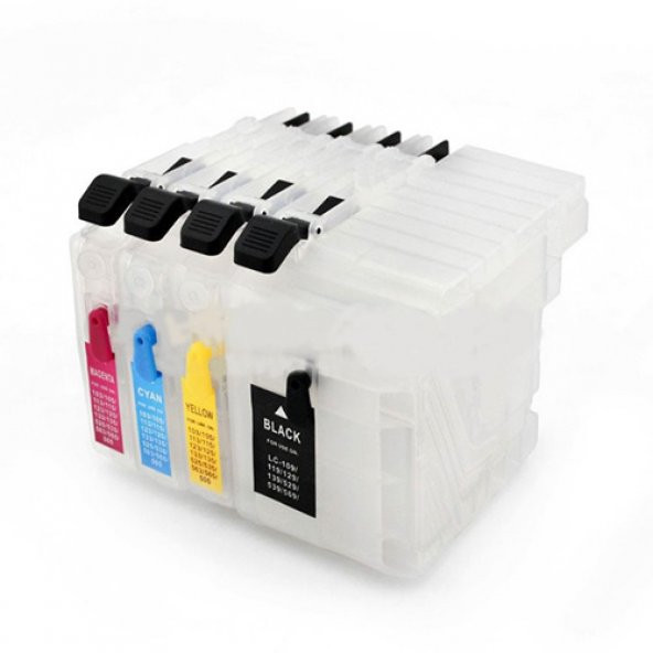 Brother LC535 / LC539 Uyumlu Kolay Dolan Kartuş - 4 Renk ürün görseli 1