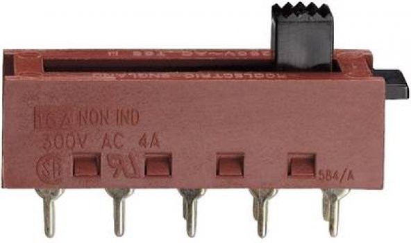 Slide Switch 250V 8A 10 Pin - 37x15mm - Resim 2