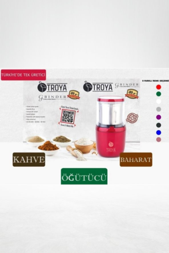 Çıkarılabilir Hazneli Kahve ve Baharat Öğütücü Elektrikli Grinder Kahverengi - 6