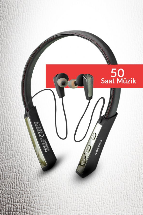 EP99 Kablosuz Bluetooth Kulaklık Erdem Store - Boyun Askılı Deri Sporcu Kulaklığı Super BASS