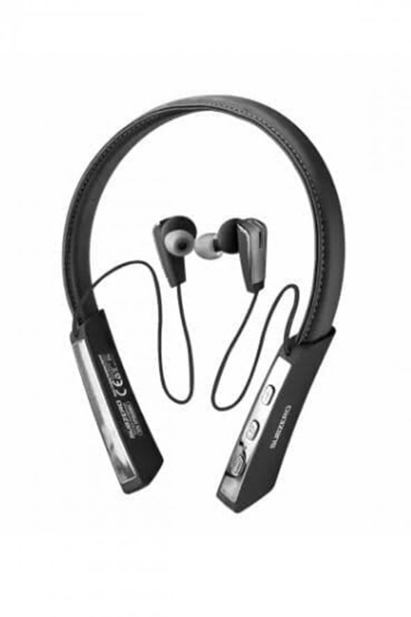 Kablosuz Bluetooth Kulaklık WIRELESS STEREO - Boyun Askılı Deri Sporcu Kulaklığı Super BASS 50 SAAT
