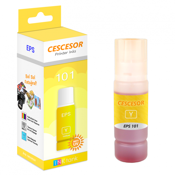 Epson 101 Sarı Muadil Mürekkep - 70 ml - CESCESOR ürün görseli 1
