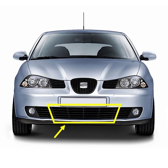 Seat İbiza 2002-09 Ön Tampon Alt Orta Izgarası Hava Kanalı 6L0853667A