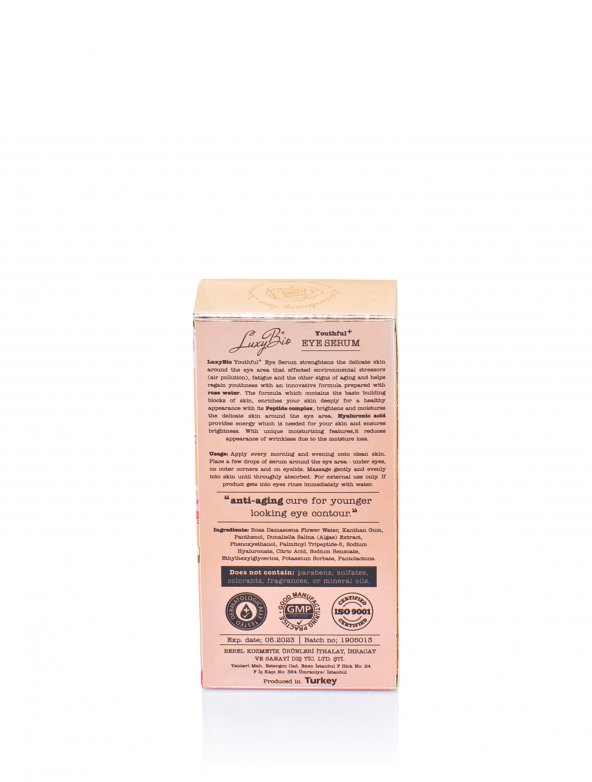 Luxy Bio Gençleştirici Göz Çevresi Serumu ( Hyaluronik Asit Göz Serumu, Peptid kompleksi Eye Serum) 20 ml - 5