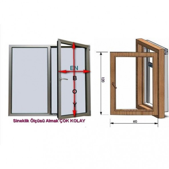 Ertaş Yapı Pileli Pencere ve Kapı Sinekliği TÜM RENKLER(en:75-85 boy:215-225) - 3