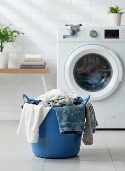 Mavi, Esnek Plastik Kova – 42 Litre, Kurban Kovası, Esneyebilen Oyuncak ve Çamaşır Sepeti - Resim 2