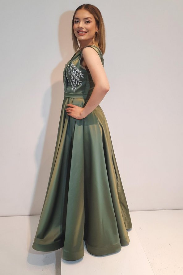 Tuana Kolsuz Abiye Saten Kumaş 4005 - 10