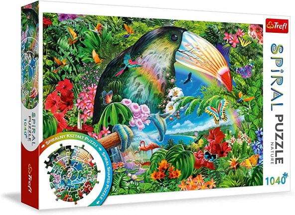 Puzzle Tropıcal Anımals 1040 Parça Spiral Puzzle - 2