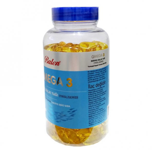 Omega 3 Norveç Balık Yağı İçeren 200 Kapsül (1380 MG - Trigliserid Form) - 1
