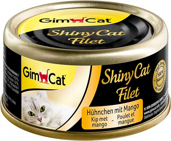 Gimcat Shinycat Fileto Kedi Maması -Tavuk Mango 70Gr