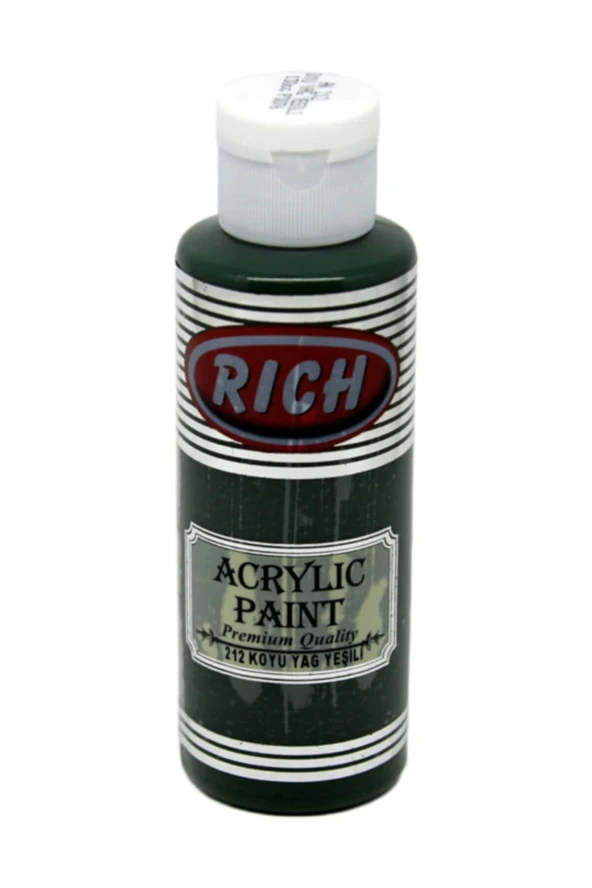 Rich Akrilik Boya 130 Cc Koyu Yağ Yeşili Multi Surface Akrilik Boya