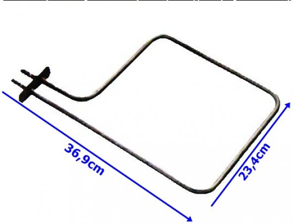 Üniversal Kare Mini Fırını Boru Rezistansı 6.5mm 220Volt 1000Watt
