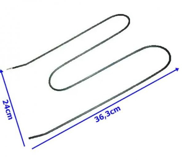 Luxell - Kumtel Marka M Tipi Fırın Rezistansı (Kıvrık) 1000Watt