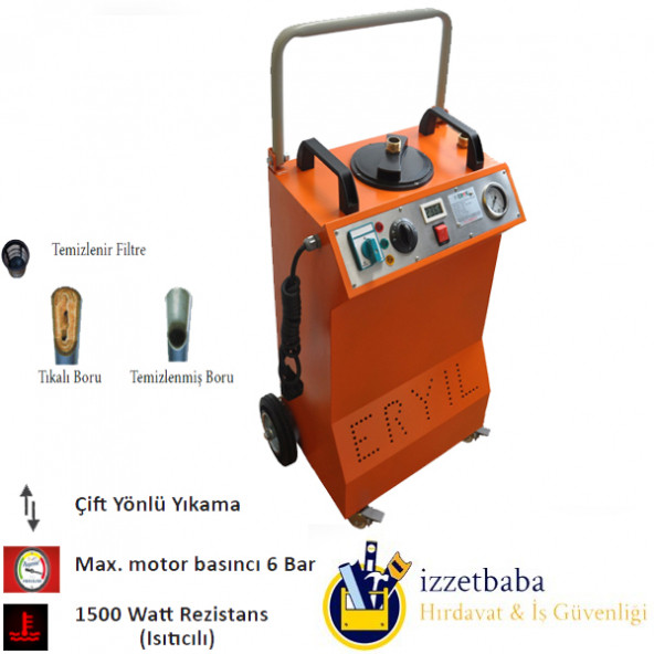 Eryıl Petek Temizleme Makinası Çift Yönlü Metal Gövde 6 Bar Basınç - 2