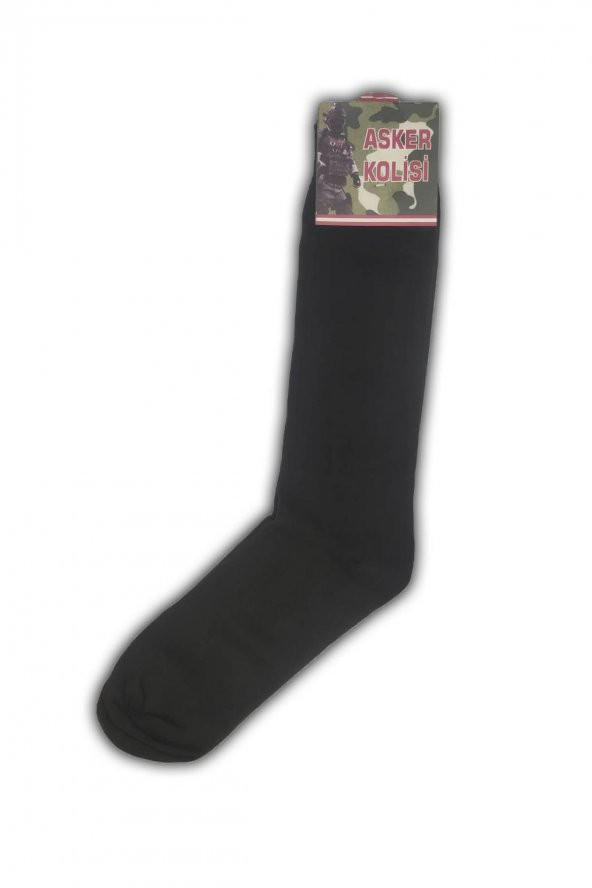 18li Siyah Asker Çorabı - Havacı Askeri Malzeme - Uzun Çorap - 2