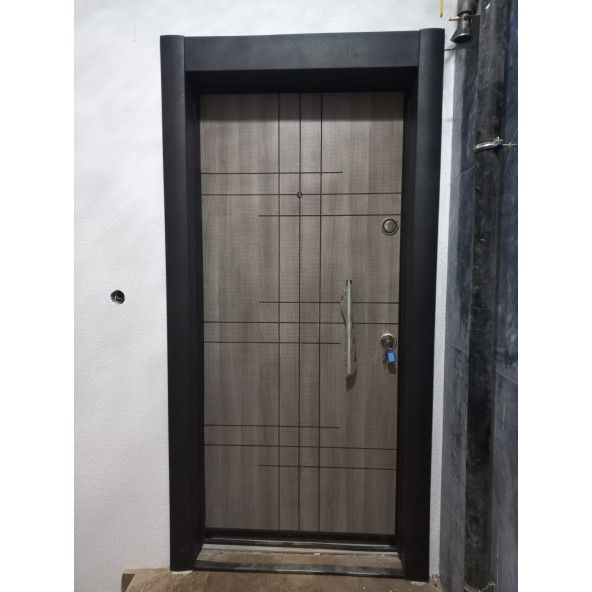 11532 Çelik Kapı, Ahşap Çelik Kapı Modelleri Sol Açılım Çelik Kapı