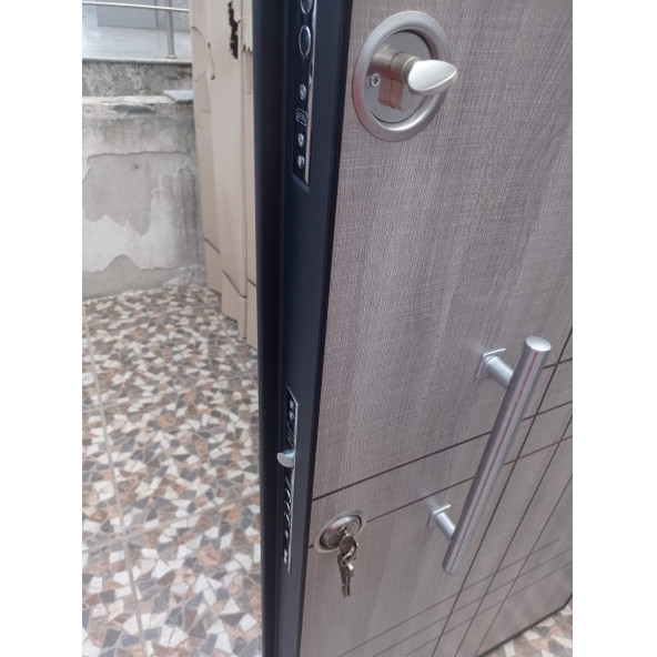 11532 Çelik Kapı, Ahşap Çelik Kapı Modelleri Sol Açılım Çelik Kapı - 8